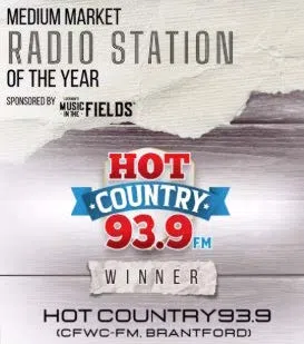Hot Country 93.9 Named Country Music Station of the Year for Second Consecutive Year